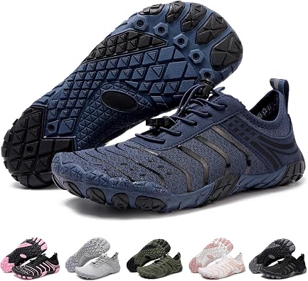 Barefoot Shoes Quick Dry Aqua Shoes Water Shoes Men Women Summer Beach Shoes Toe Protection Non Slip Swimming Shoes Lightweight Stylish River Shoes