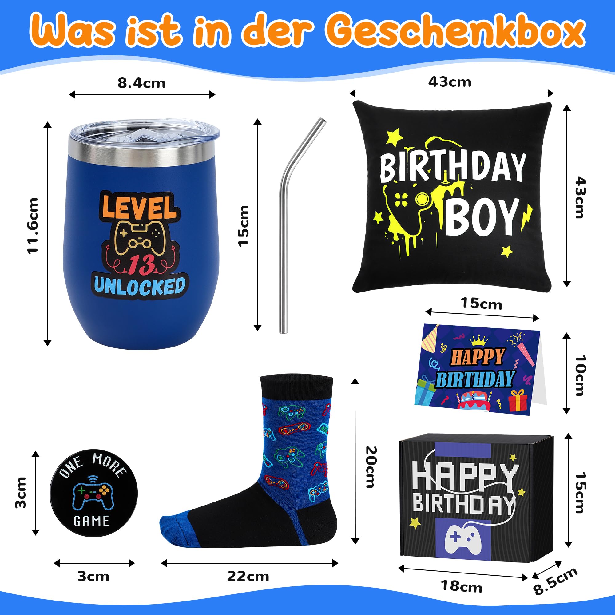 Regalo per giocatore, ragazzo di 13 anni, divertente regalo di compleanno per 13 anni, per figlio, nipote, nipote o amico, ottima idea regalo