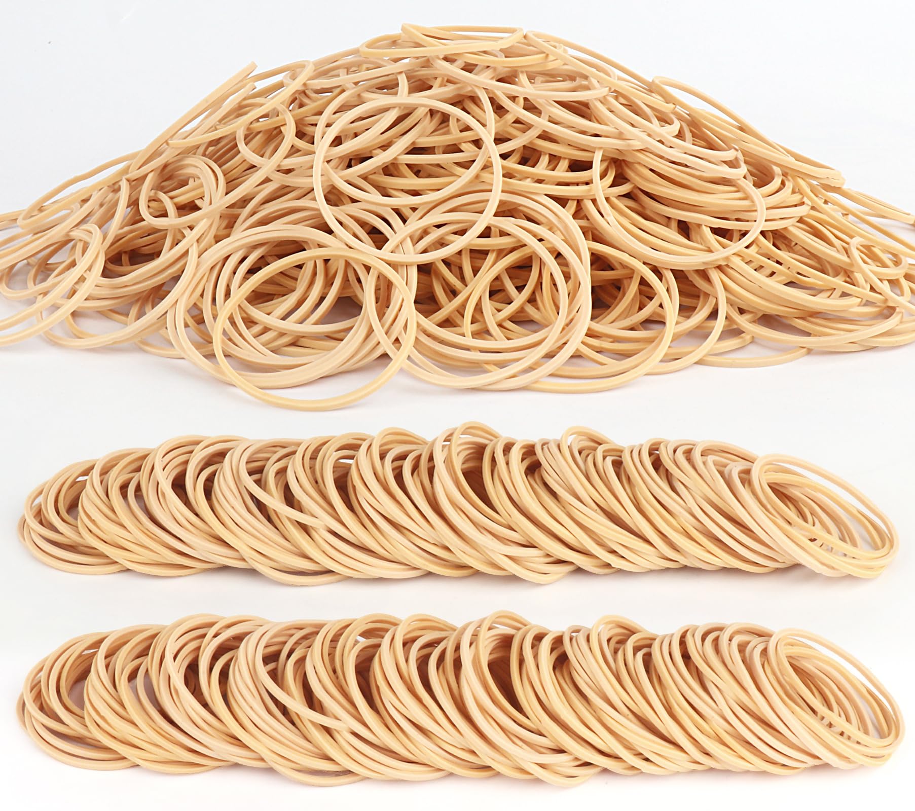 Photo 1 of 1100Pcs Rubber Bands Size #16 Rubberbands Light Brown Elastics Rubber Bands