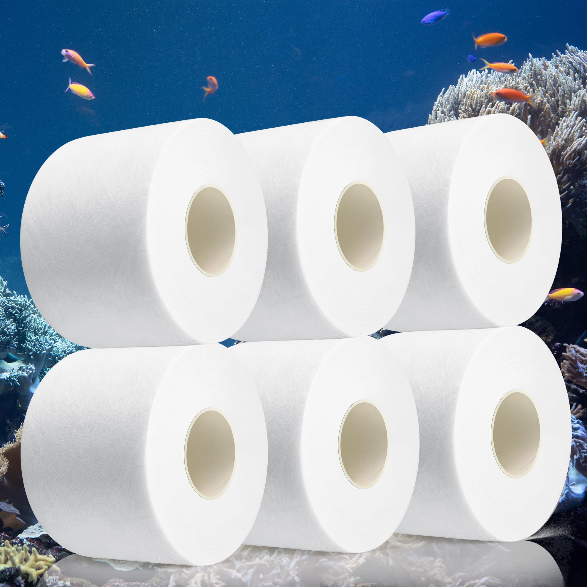 Confezione da 6 rotoli di filtro di ricambio, compatibili con medie e full