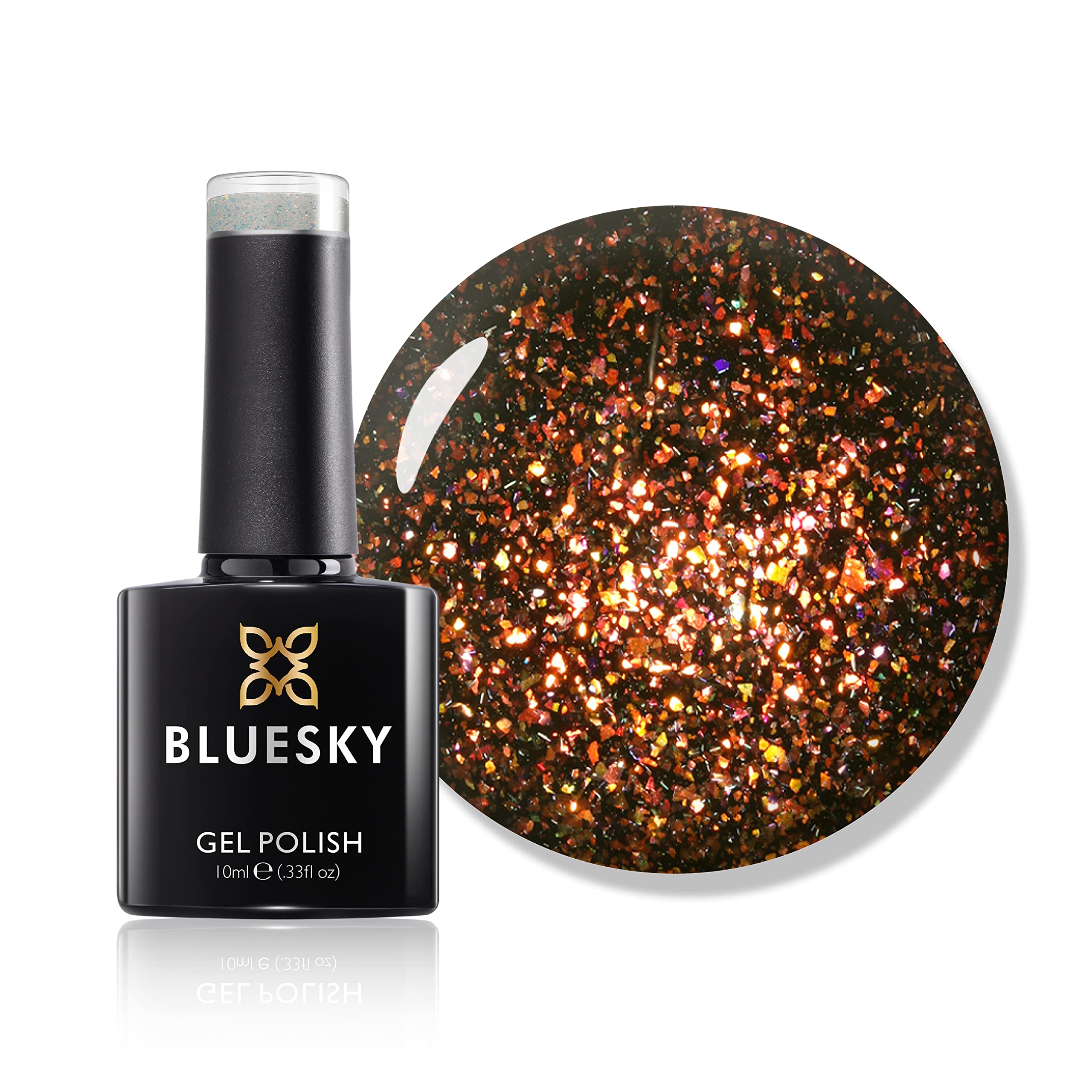 Bluesky Gel Nail Polish, Galaxy 04, A Falling Star, 10 ml Long Lasting, Chip Resistant, 10 ml (Requires Drying Under UV LED Lamp)