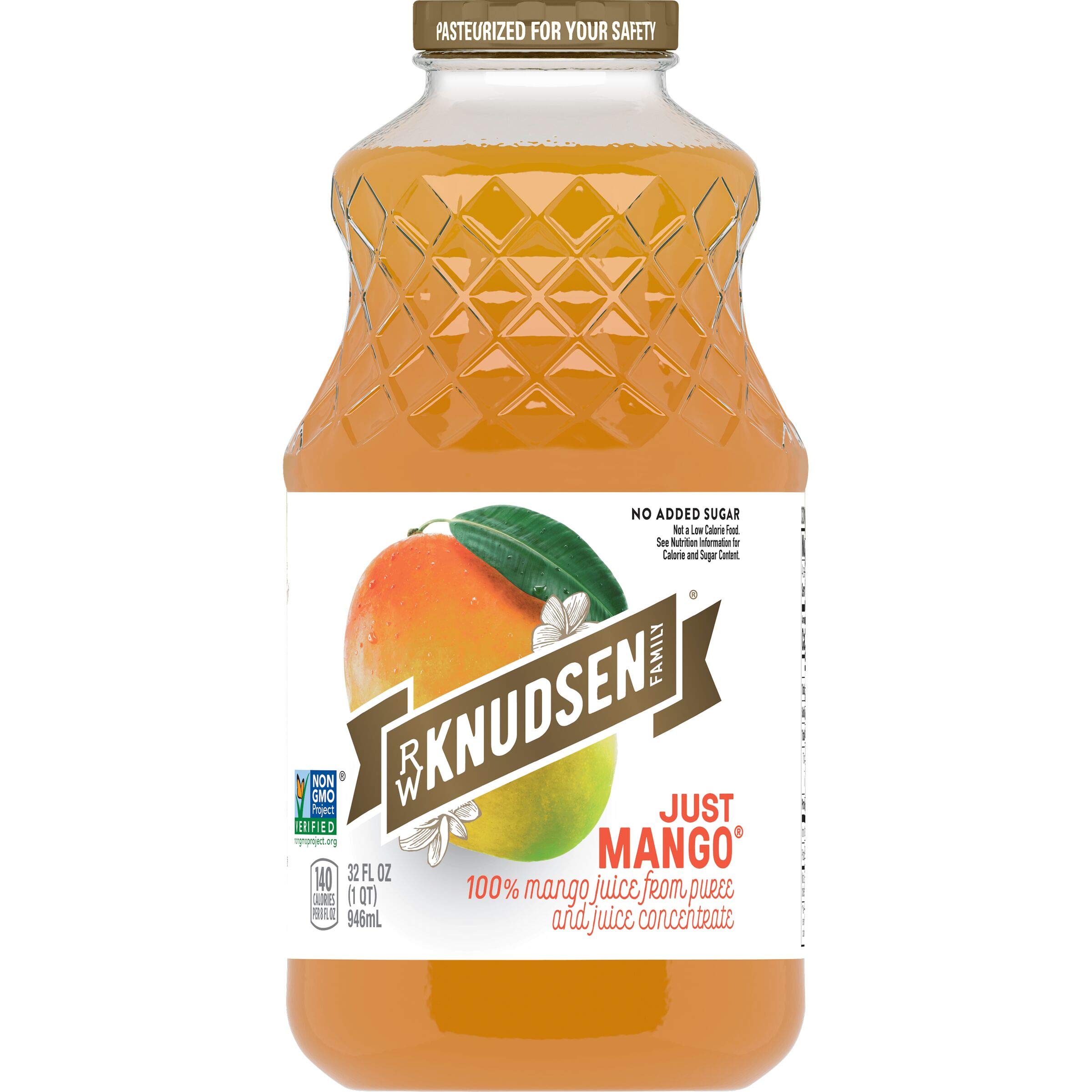 R.W. Knudsen Organic Just Mango Juice, USDA Organic, 32 Fluid Ounce (Pack of 6)