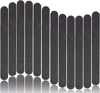 HopNshop Emery Boards for Nails Buffer | Pack of 12 Nail Files 100/180 Grit | Professional Nail Files and Buffer Set | Double Sided Emery Boards for Nail Care and Manicure Set for Home and Salons