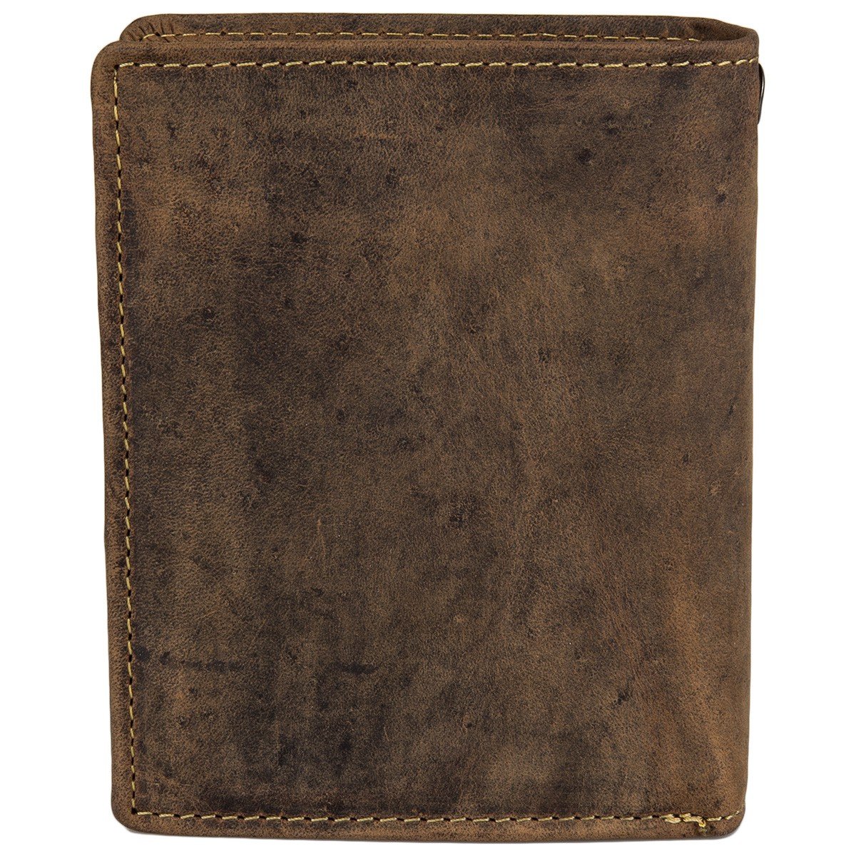 Greenburry Billy the Kid Lederbörse Herren Geldbörse Braun 8x11x2 cm