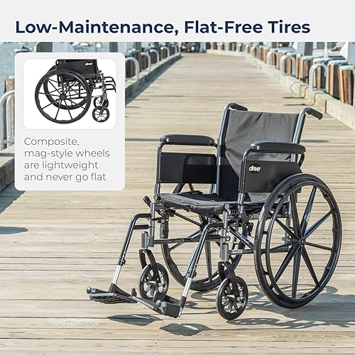 Miniatura 4 de Silla de ruedas de peso ligero con varios estilos de brazo trasero y opciones de aparejos delanteros negro K318DFA-SF brazos que se voltean hacia