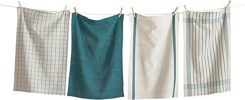 Miniatura 3 de tag Prairie - Juego de 4 paños de cocina tejidos para secar platos y cocinar, verde