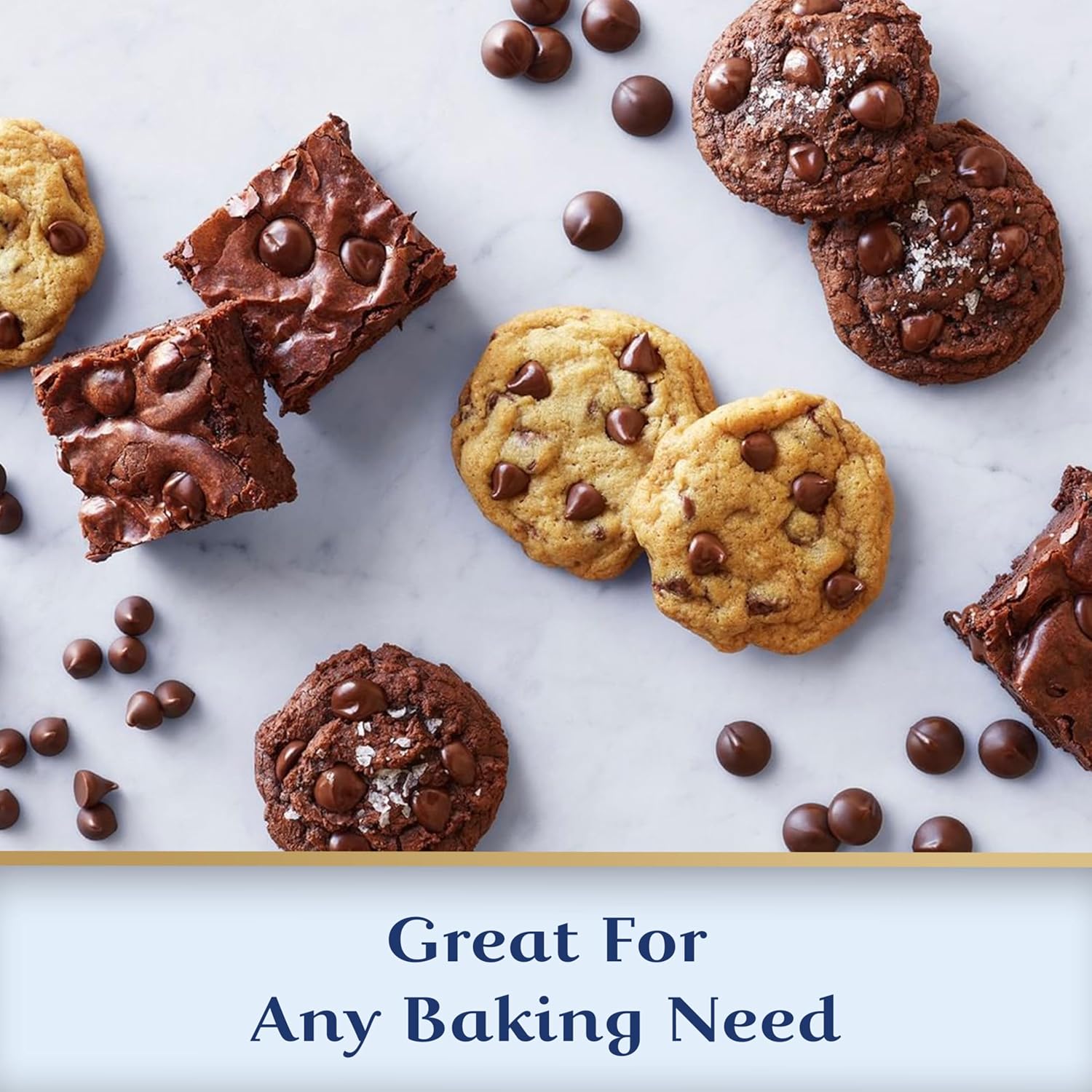 GHIRARDELLI Milk Chocolate Premium Baking Chips, Chocolate Chips for Baking, 11.5 OZ Bag (Pack of 3)