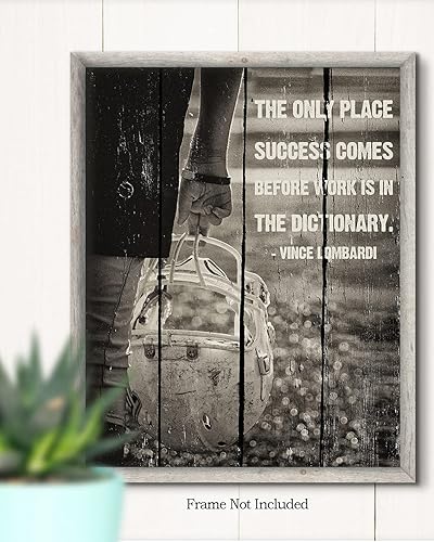Miniatura 2 de Govivo The Only Place Success Comes Before Work Is In The Dictionary. - Vince Lombardi - Impresión artística para decoración de pared - Obra de arte
