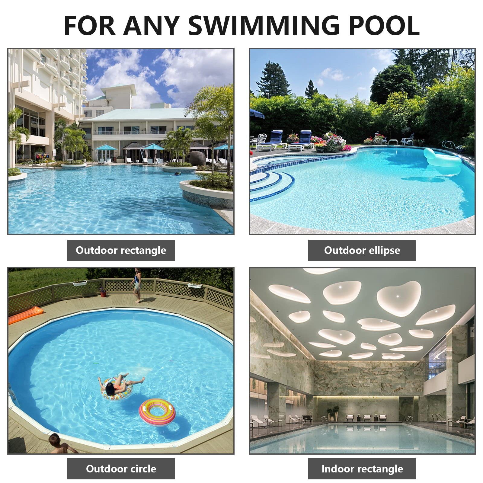 Aspirador Automático de Piscinas, Robot Limpiafondos Subacuático Trepamuros con Navegación Inteligente y Filtro de Carga Superior Ideal para Piscinas Enterradas, Dura 120 Mins