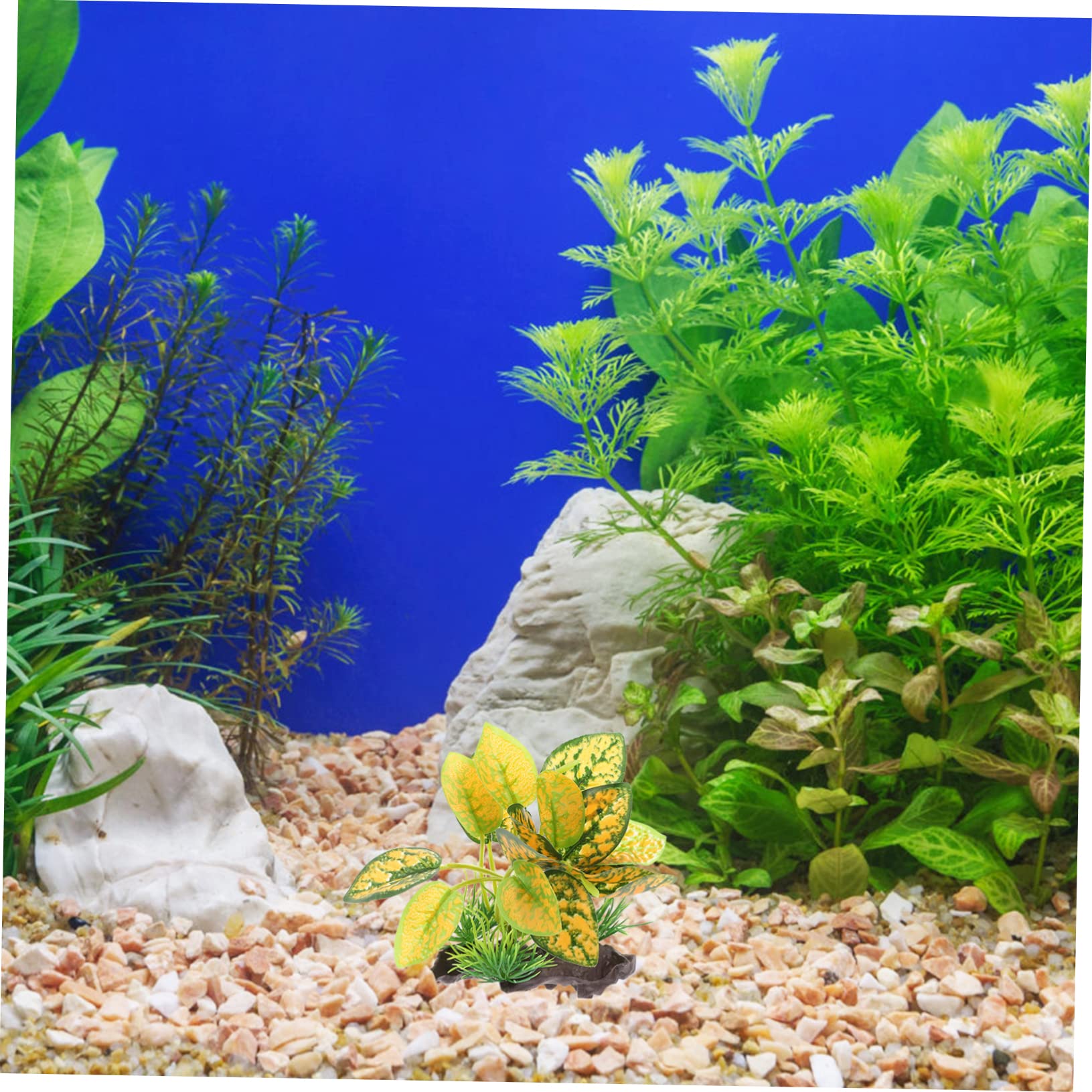 3 set Piante Acquatiche Simulate Ornamenti Piante Acquatiche Artificiali Piante Finte Decorazioni Piante Finte Mini Realistiche Piante Artificiali 3 pezzi * 3