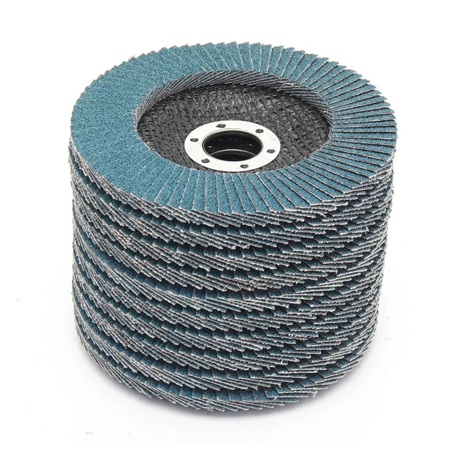 Tarcza listkowa 115/125 mm, tarcza ścierna, 40, 60, 80, 120, ściernice do szlifierek kątowych, polerowanie metalu (5 szt. tarczy listkowej P60, 115 mm)