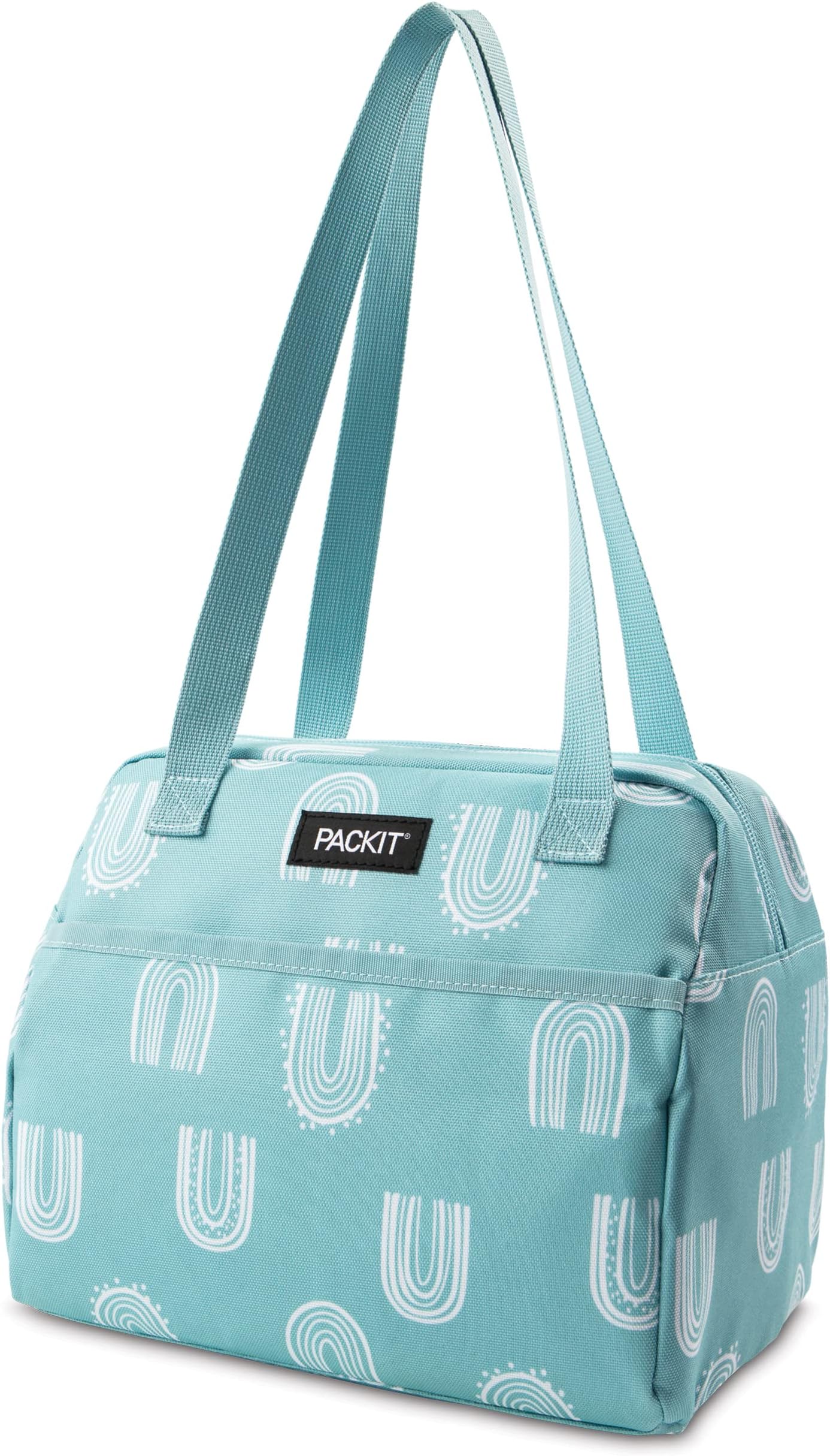 PackIt® Freezable Hampton Lunch Bag, Desert Arch, Built with EcoFreeze® Technology, Collapsible, Reusable, Zip Closure with Front Pocket and Shoulder Straps, Perfect for Adults Small