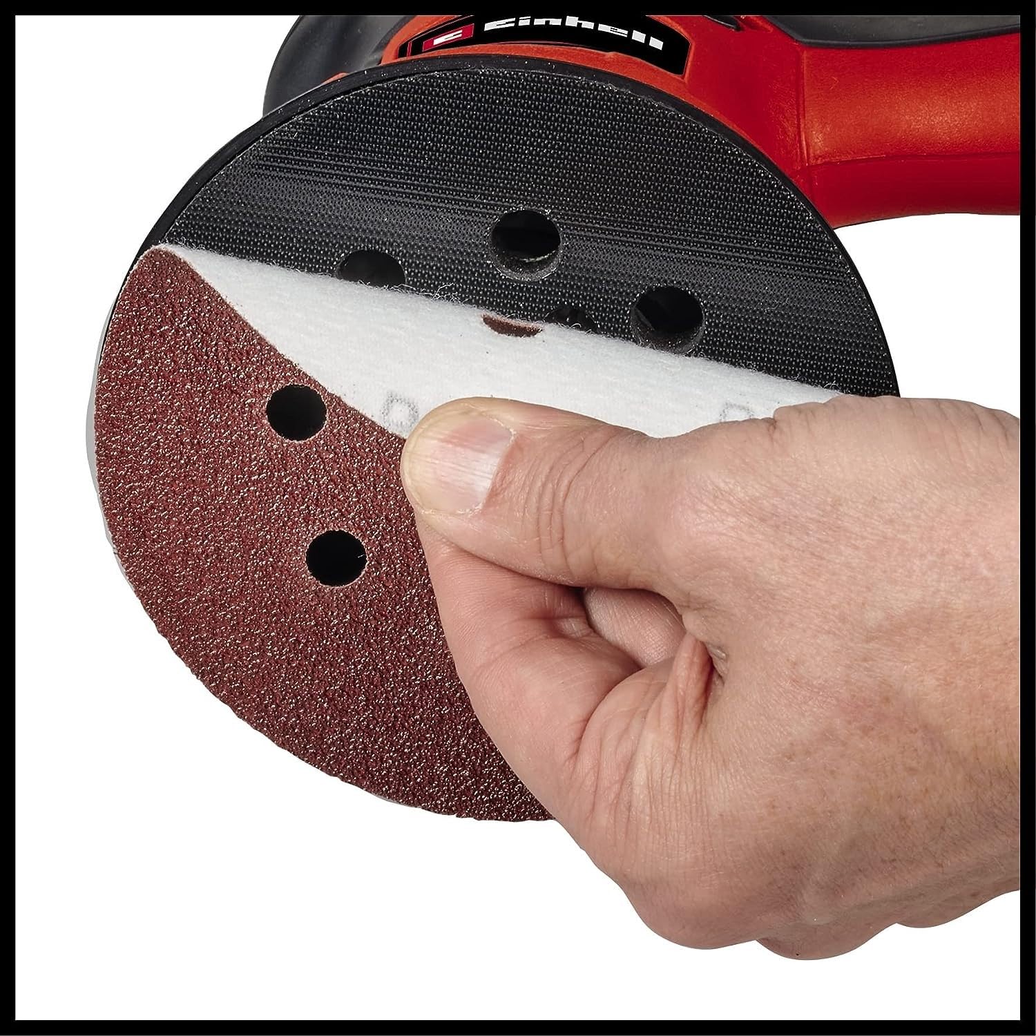 Einhell Ponceuse excentrique TC-RS 425 E (425 W, Ø 125 mm, vitesse max. 26 000 oscillations/min) Livré avec 3 feuilles abrasives