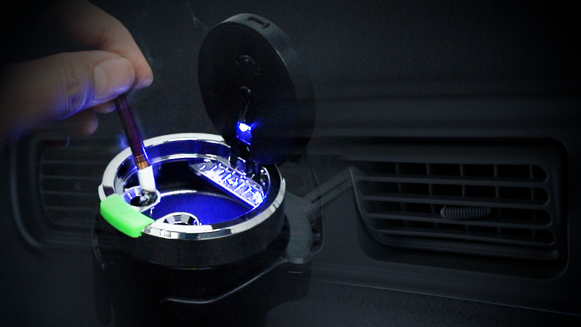 Posacenere Auto Con Luce LED - Ignefugo, Staccabile, Grande Capacità Per 60-80 Mozziconi - Foto 2