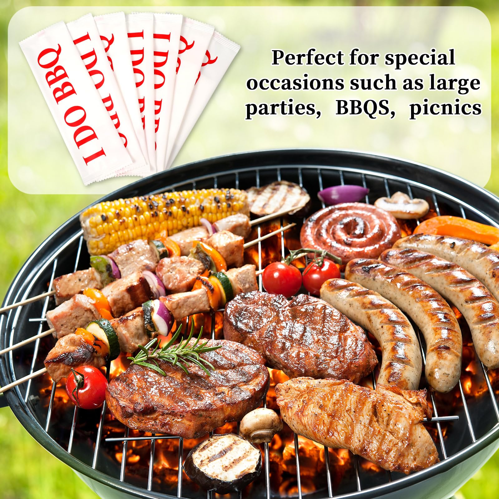 Siifert 250 toallitas húmedas para barbacoa, envueltas individualmente, prehumedecidas, toallitas de mano individuales para barbacoa, catering, restaurante, boda, limpia las manos rápidamente
