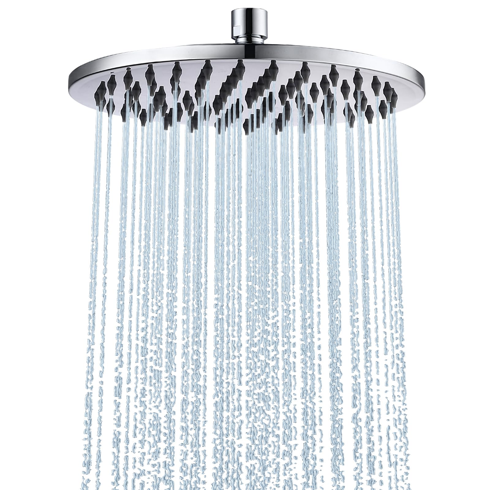 HardiValue Duschkopf Regendusche, Edelstahl Regendusche Duschkopf, Anti-Kalk-Düsen (Chrom, 20 cm)