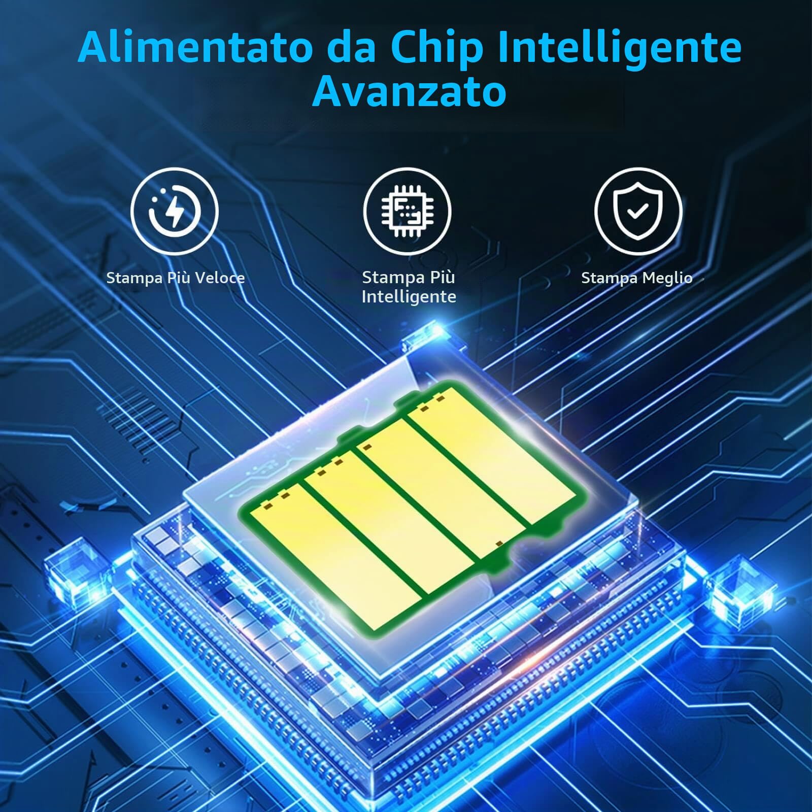 BAISINE 219A Toner Con Chip Compatibile con HP 219A W2190A per HP Color Laserjet Pro MFP 3302FDWG Toner MFP 3302SDWG 3302FDNG 3302FDW 3302SDW 3302FDN 3202DW 3202DN (4 Pezzi, Nero Ciano Magenta Giallo)
