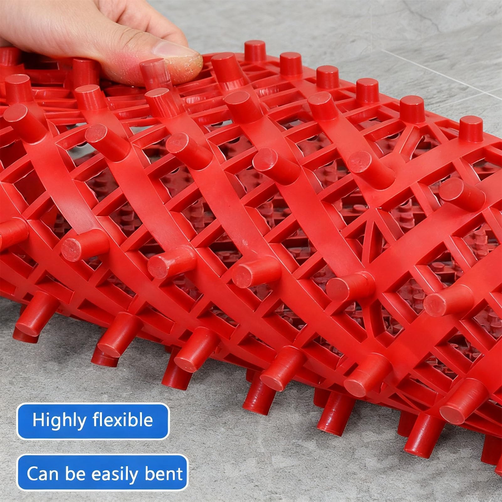 Bodenschutzmatte Fitness Drainage Bodenfliesen Verschleißfest Klickfliesen Treppenhäuser von Autowaschanlagen(24pieces)