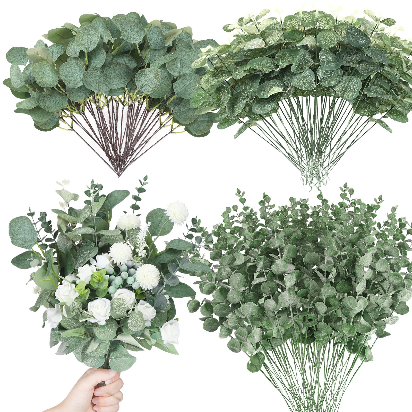 Giegxin 90 Pcs Mixed Eucalyptus Stems