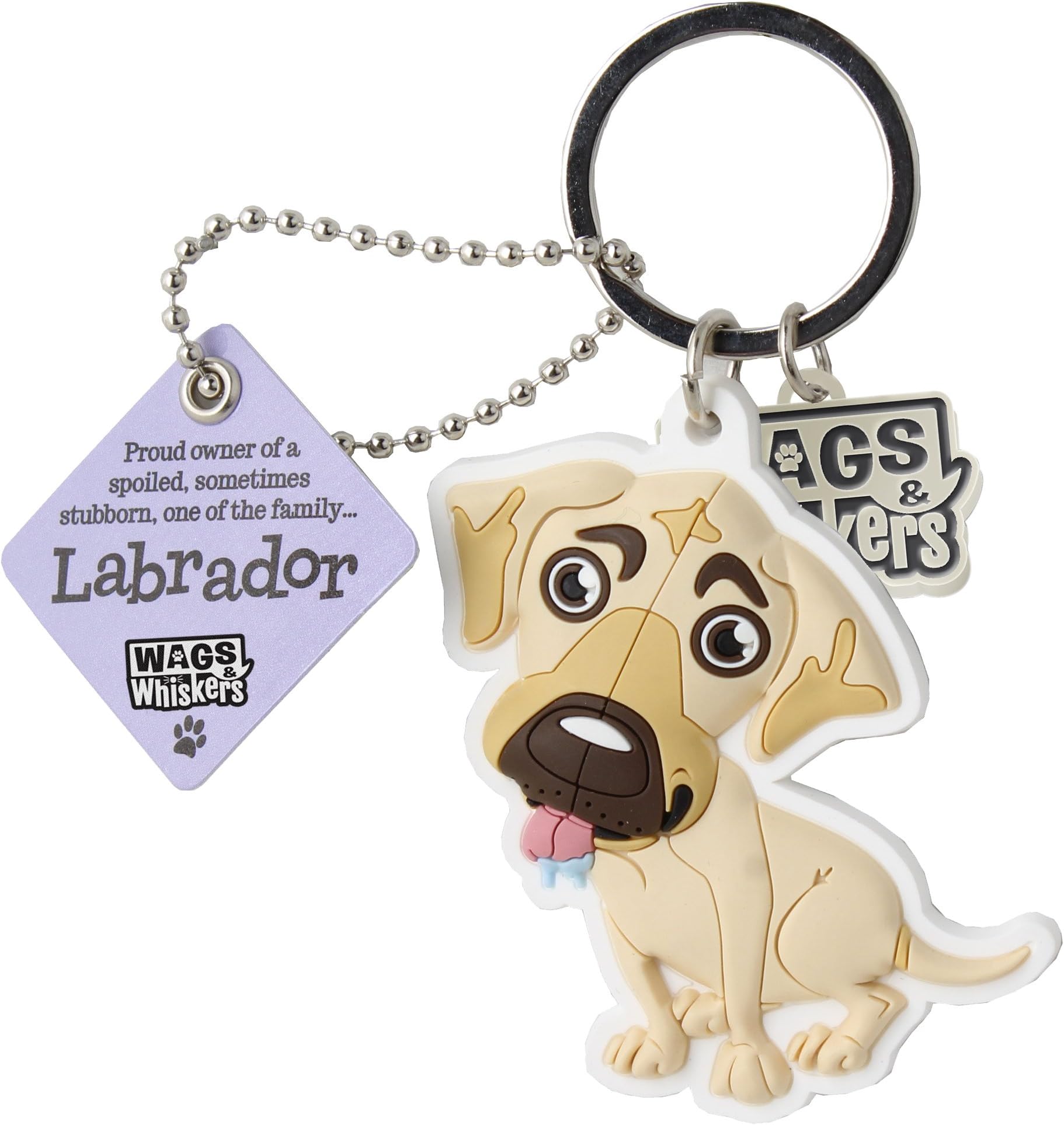 Wags and Whiskers Labrador (Cream) Key Chain