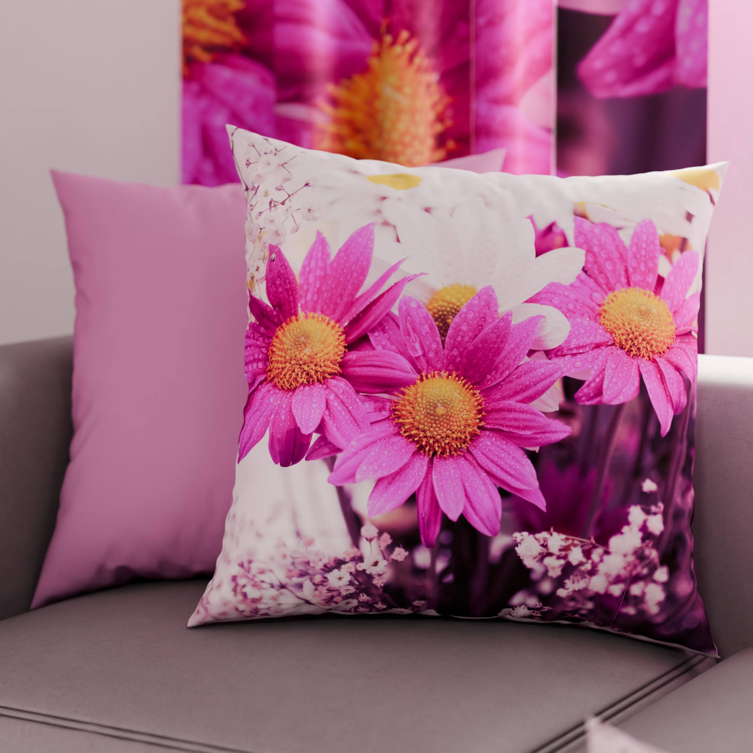 PETTI Artigiani Italiani - Par de Fundas de Almohada 80x80 cm, Pareja de Funda de Cojín Animales Blanco Negro, 100% Microfibra Hipoalergénica, Paquete de 2, Made in Italy