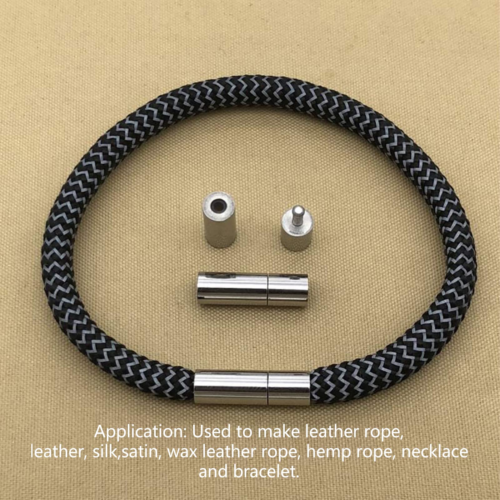 Leather End Caps, Cord End Caps for Jewellery Making, Leather Cord 
