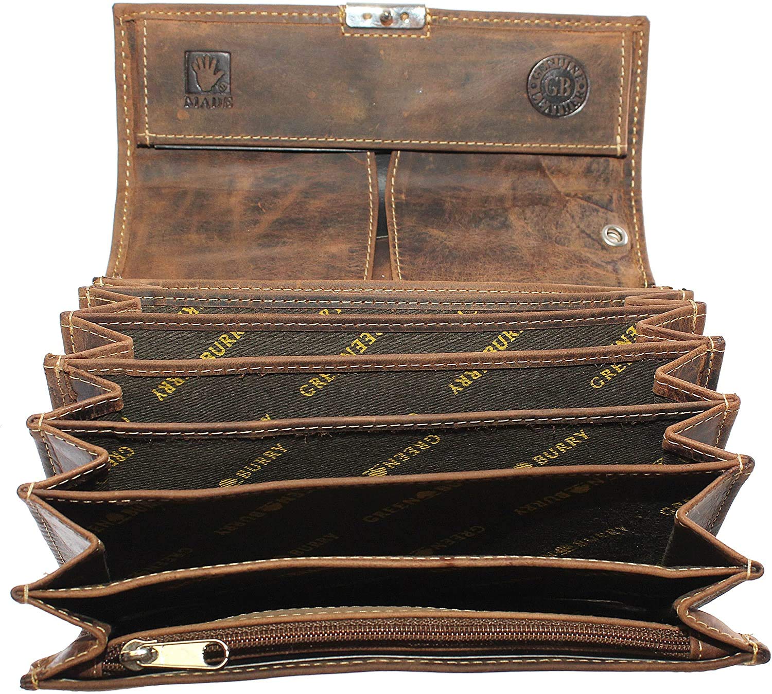 Greenburry Vintage Geldbörse Leder 17 cm