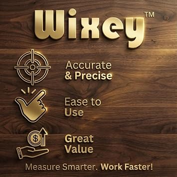 Wixey Mini Digital Height Gauge Durable Easy-Read Digital Depth Gauge Precise Accurate Height Measurement Tool for Router & Table Saw Compact Measuring Tools for Woodworking Projects