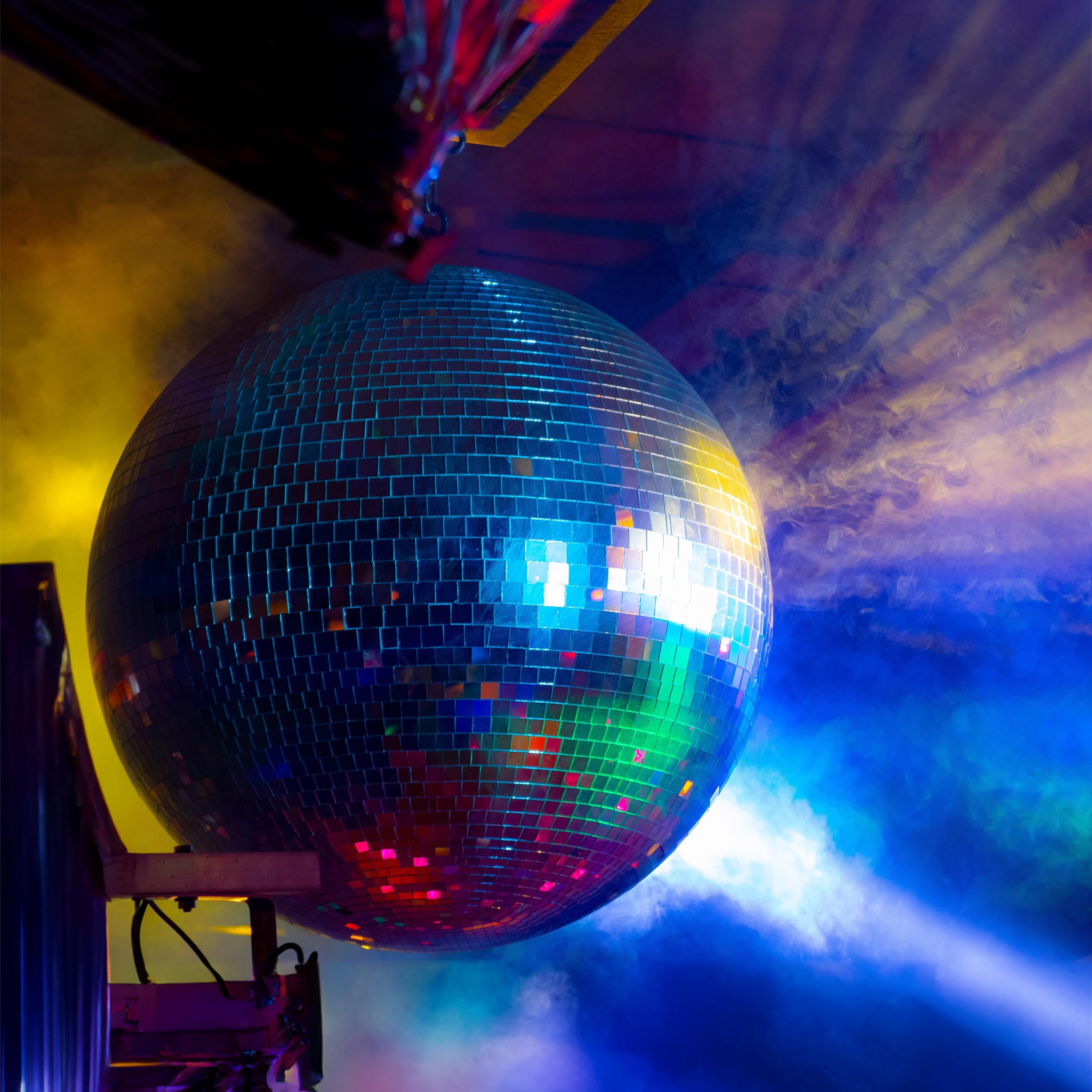 Discobal Met Haken Om Op Te Hangen, 18 Cm, Spiegelbal Echte Glazen Facetten In Zilver Feestlichteffect Hangbal Spiegelbal 2721497090