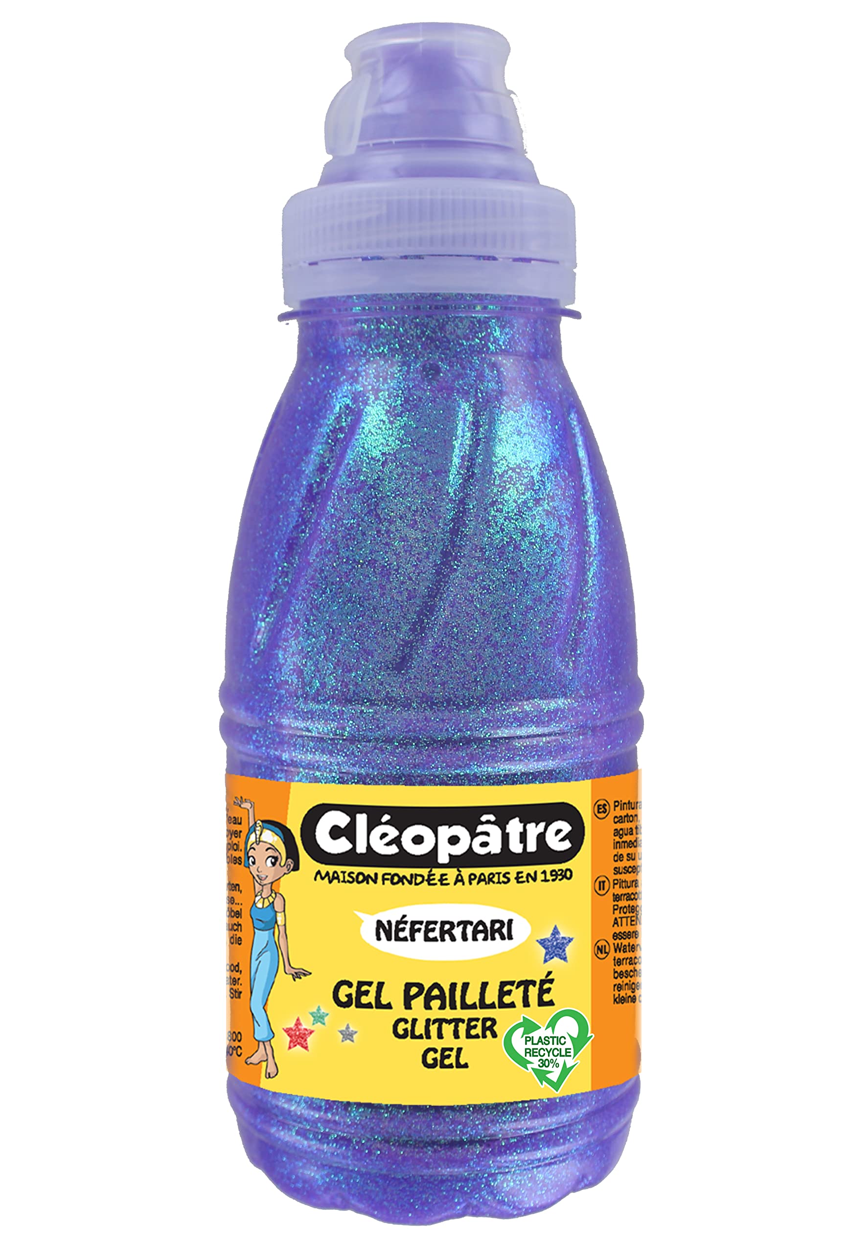 Cleopatre Purpurina Gel de Brillantina, Morado (Lila), 250