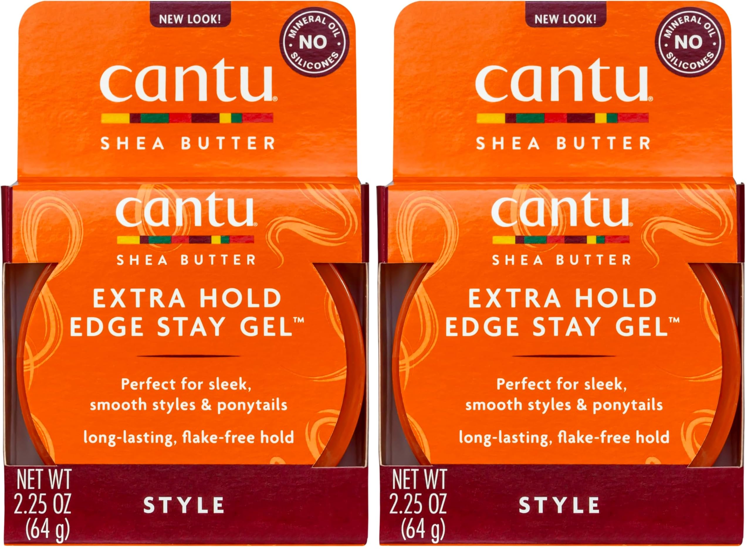 Extra Hold Edge Stay Gel with Shea Butter, 2.25 oz (Packaging May Vary) (Pack of 2)