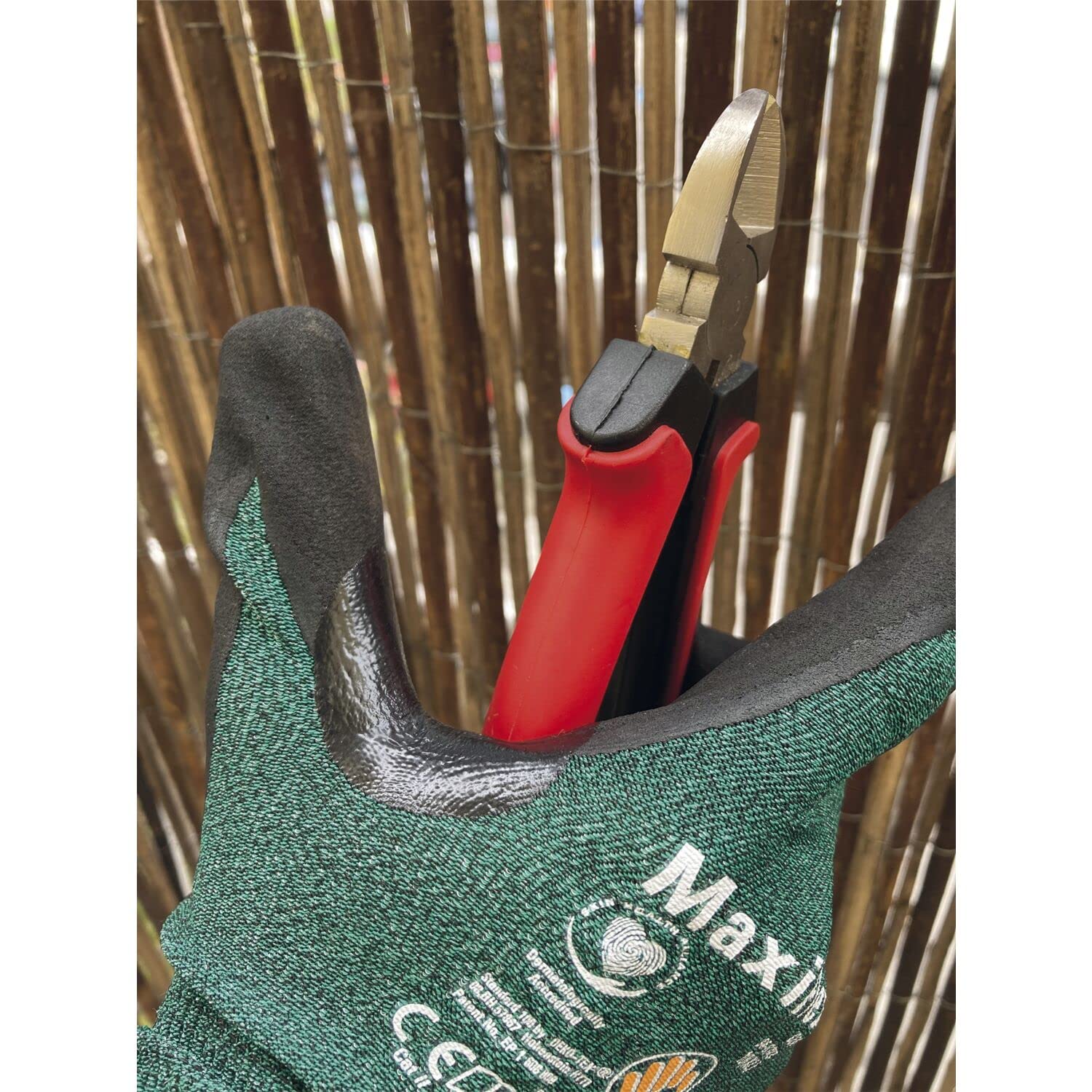 Vasalat Maxi Flex Comfort 34-924 - Guanti Da Lavoro In Microschiuma Nitrile, Taglia 10 (Gr. 10), Grigio, Antiscivolo, Senza Silicone, Ökotex