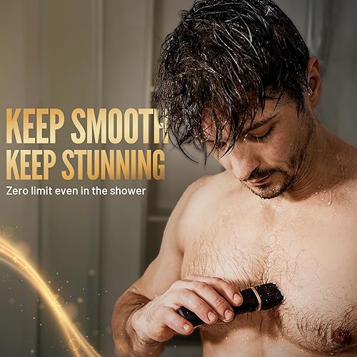 Miniatura 4 de Maquinilla de afeitar eléctrica para hombres, impermeable IPX7, para sienes, ingle, nariz, pelos de oídos, barba, recortadora de vello corporal, kit