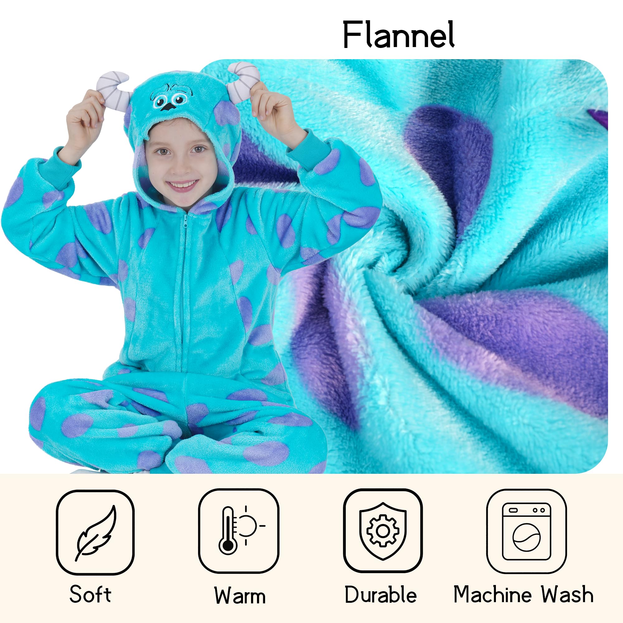 Sincere Party Costume d'animaux de cache-couche de monstre bleu pour les enfants