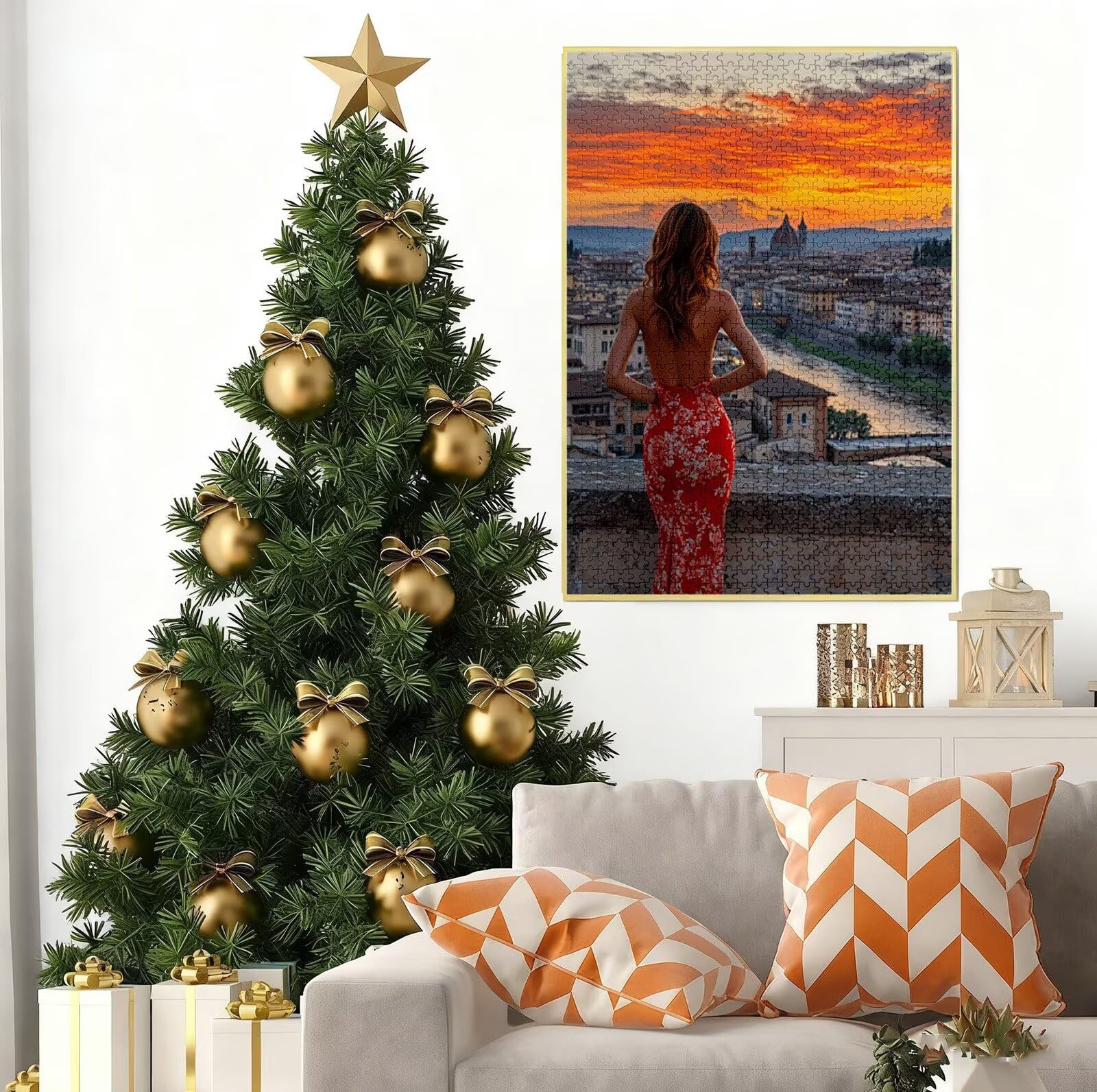 Puzzle 2000 Pezzi per Adulti Ragazzi, 3 4 5 Anni Puzzle Donna 6 7 8 Anni Giochi Educativi Sostenibili Con Motivi Per Adulti Da Gioco in Legno Di Alta Qualità Jigsaw Castello per Gioco Familiare B-8213