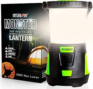 Светодиодный фонарь для кемпинга Internova, сверхдолговечный светодиодный фонарь с питанием от батареи, огромная яркость с полностью регулируемой яркостью.