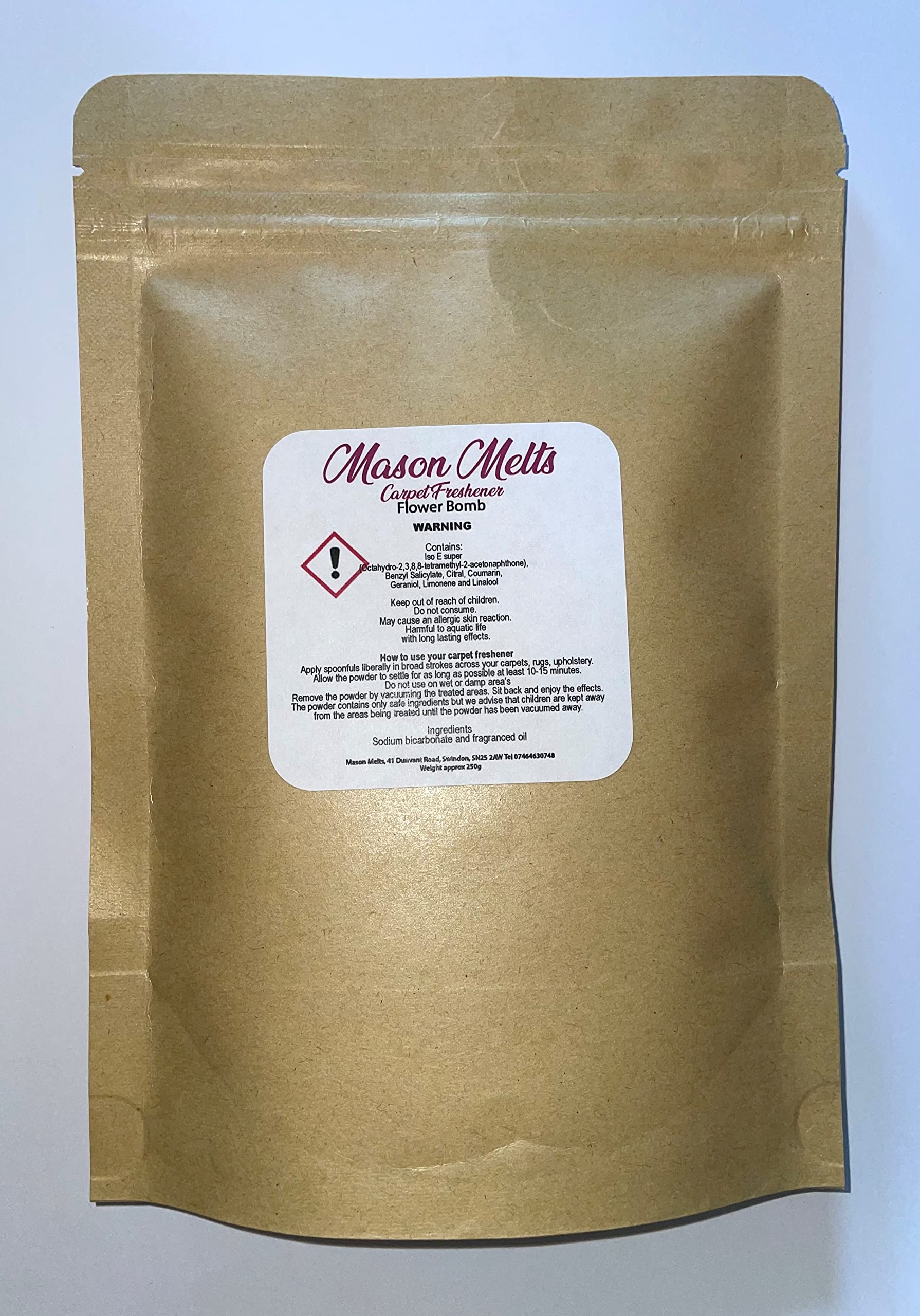 Flower Bomb Carpet Freshener Scented. Shake & Vacuum, Carpet Sprinkle. Carpet dust ~250g - Image 2