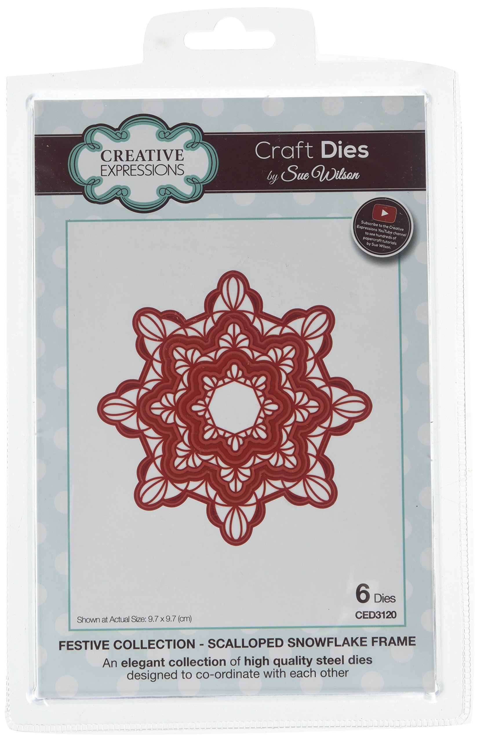 Creative Expressions Metal - Festive Collection - Scalloped Snowflake Frame Cutting Die