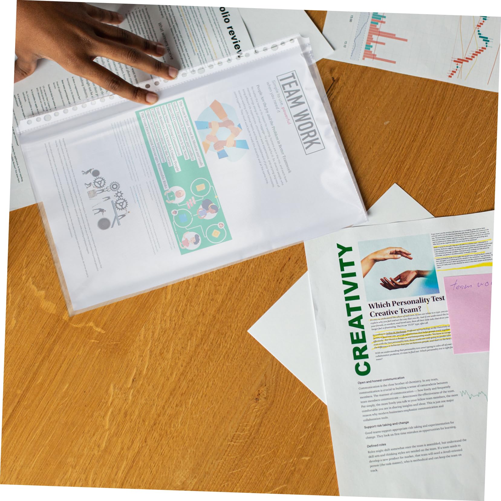 Buste Interne per Raccoglitore 100 Pezzi Plastico 30 Fori A4 | Trasparente, Design Non Statico, per Scuola e Lavoro, Formato Fogli, Inserimento Ordinato