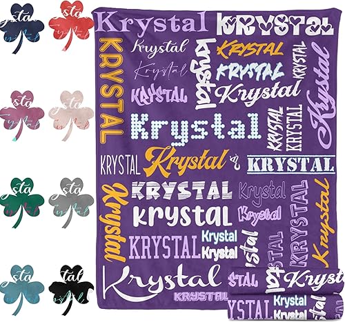 DarkCark Manta personalizada manta personalizada para bebé manta con nombre para niños manta personalizada para adultos niñas y niños regalo de