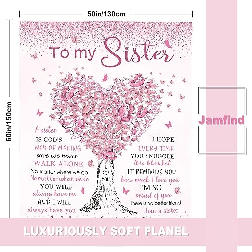 Miniatura 4 de Regalos para Hermanas, Regalo de Cumpleaños de Hermana Mayor de Hermana, Regalos de Mejor Hermana de Todos los Tiempos para Mujeres Manta 60" x 50",