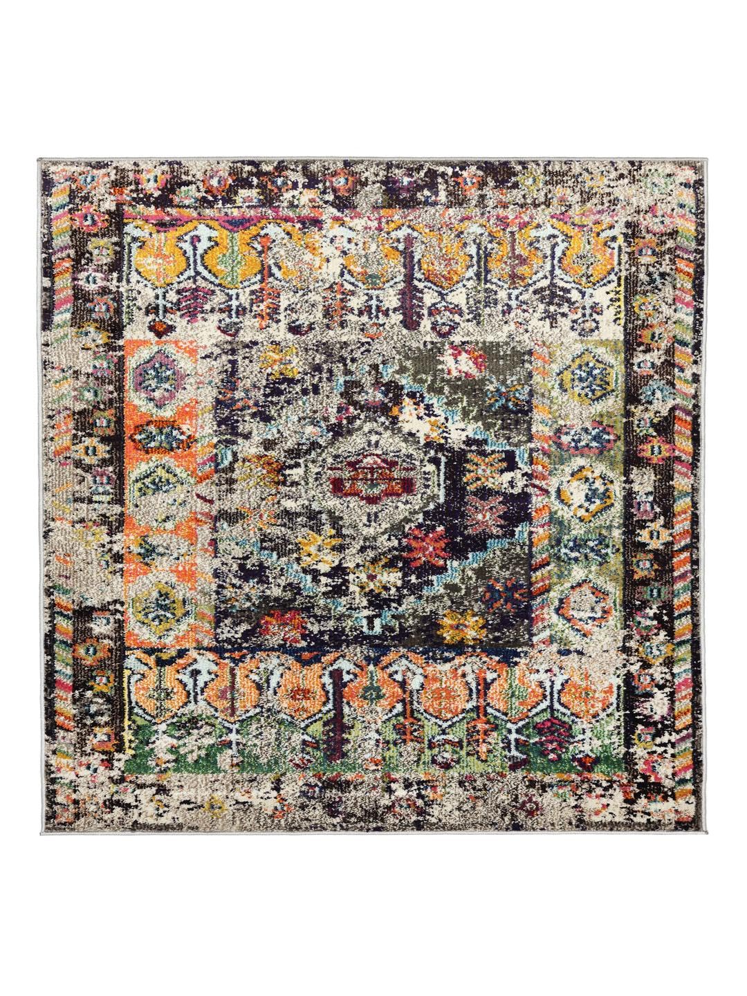 RugVista Cassiopeia Teppich, 200 x 200 cm, Schwarz/Multi