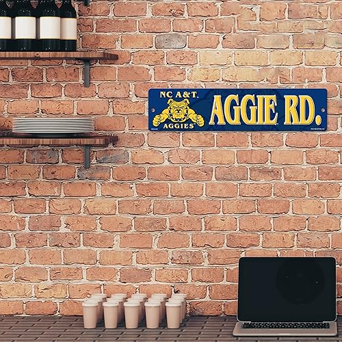 Vista 348 de Rico Industries Letrero de plástico de la NCAA de plástico de 4 x 16 pulgadas Alternativo