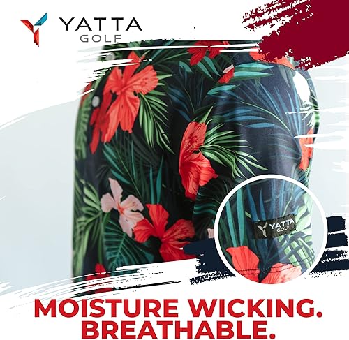 Miniatura 4 de YATTA GOLF - Mens Golf Shirt Moisture Wicking Quick-Dry Short Sleeve - Standout Performance Casual Polo Shirts for Men