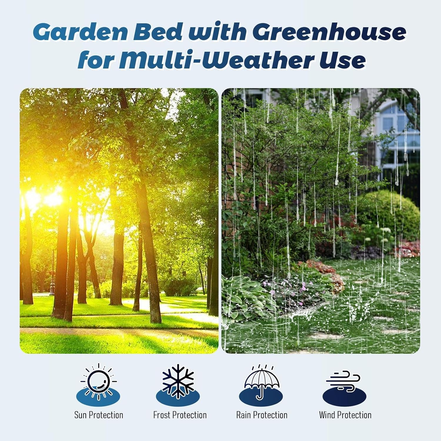 Raised Garden Bed with Cover, Portable Mini Greenhouse, 6FT x 3FT Galvanized Metal Planter Box, Versatile Gardening Solution with Dual Windows