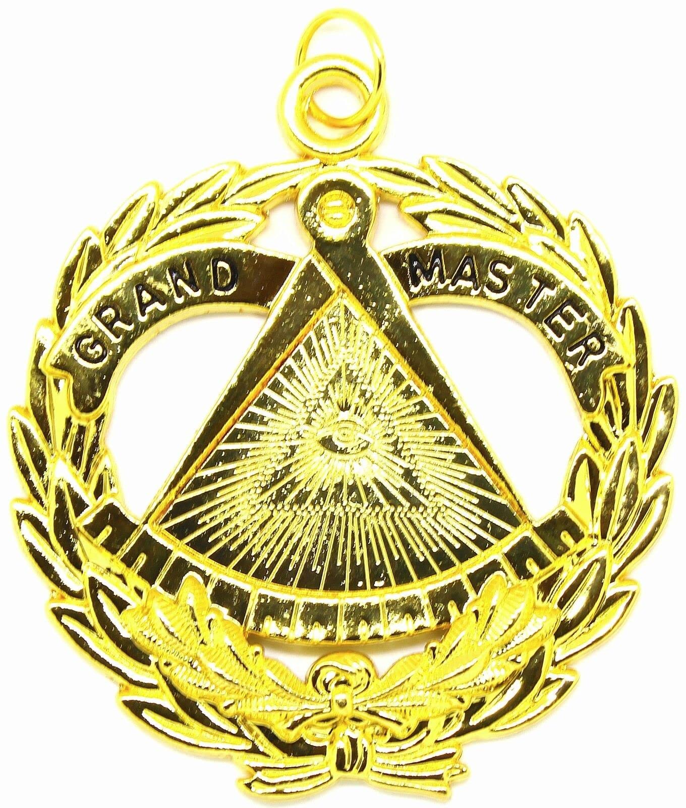 Masonic Collar Jewel Grand Master Gold Freemason Mason Dmp-100G