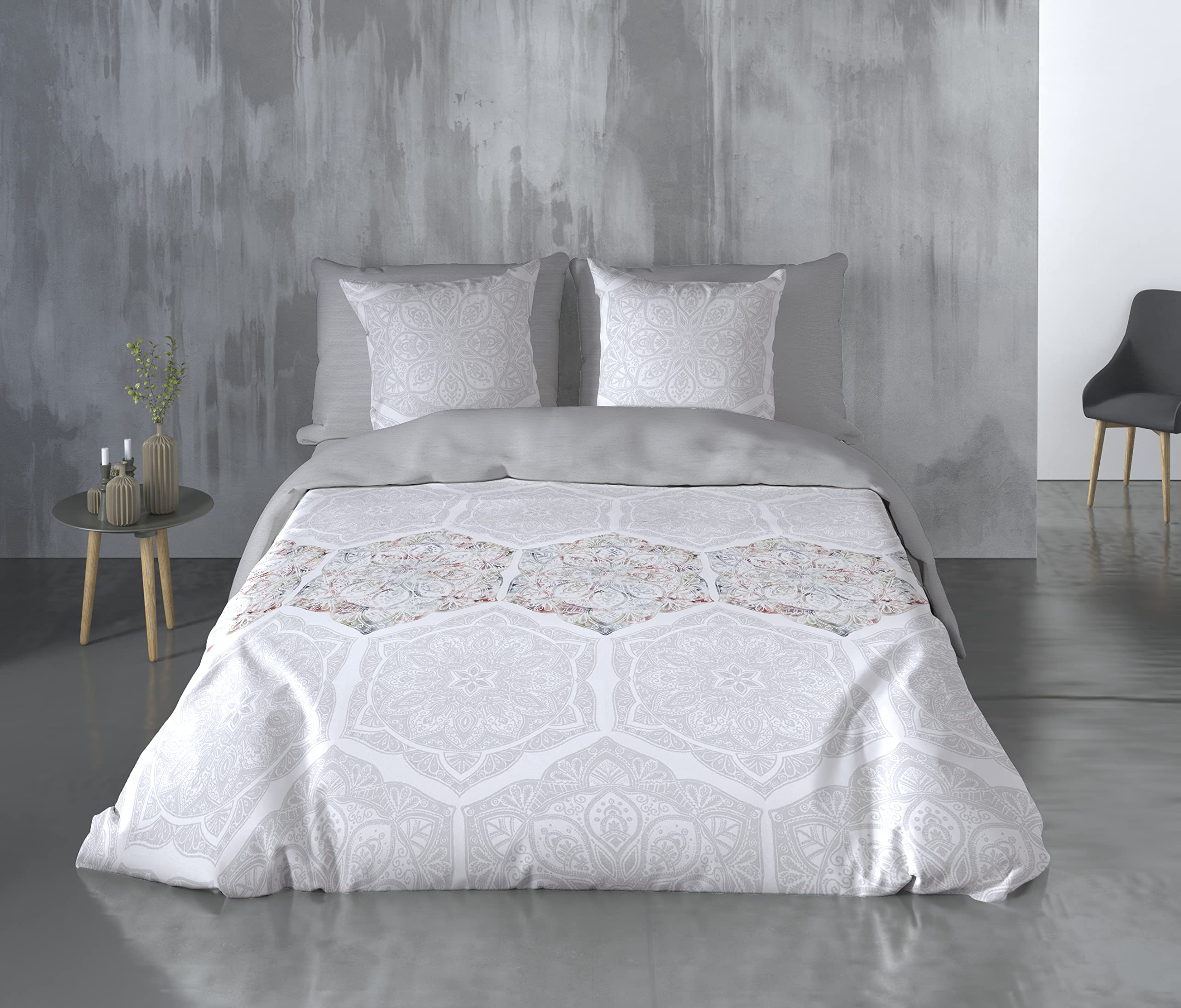 Parure nordique Pierre Cardin ocre pour en finir avec le linge de lit terne et rêche