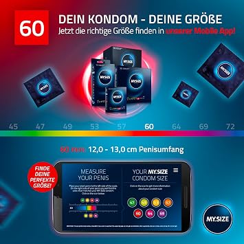 MY.SIZE Pro Condom Size 5 60 mm Pack of 36 The New Generation MY.SIZE Condoms