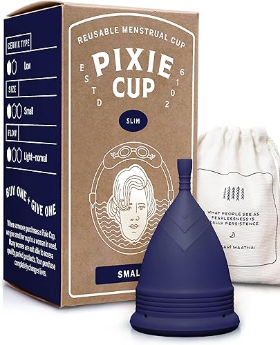 Pixie Cup Copa menstrual suave Las tazas de período más cómodas para mujeres con cuello uterino inclinado Compra uno que le damos uno con guía de