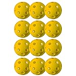 Franklin Sports X-26 Indoor Pickleballs - Indoor Court Balls - USA Pickleball (USAPA) Tournament Approved - 12 Pack Inside Balls - Yellow